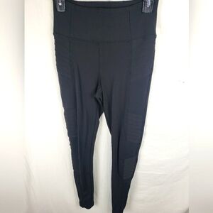 Athleta Delancy Moto Tight Black High-Waisted Leggings Sz XS